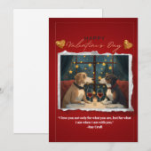 Valentinstagskarte leer feiertagskarte (Vorne/Hinten)