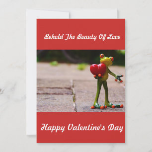 VALENTINSTAGSKARTE MIT FROSCH FEIERTAGSKARTE