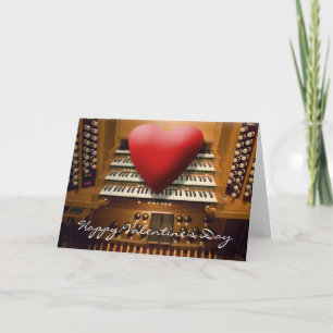 Valentinstagskarte mit Herz Feiertagskarte