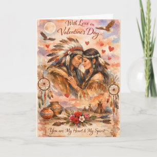 Valentinstagskarte Native Love Karte