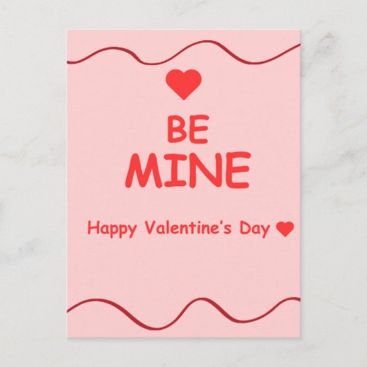 Valentinstagskarten Feiertagspostkarte (Vorderseite)