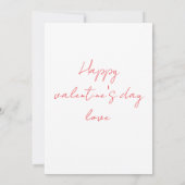 Valentinstagskarten für Ehemänner Karte (Rückseite)