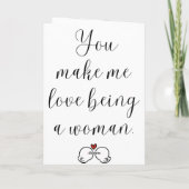 Valentinstagskarten für Ehemänner Karte (Rückseite)