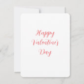 Valentinstagskarten Mitteilungskarte (Rückseite)