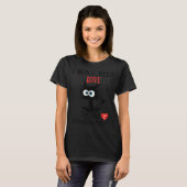 Valentinstagskatze T-Shirt (Vorne ganz)