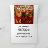 Valentinstagskatze von Ihrer Katze Karte (Innenseite)