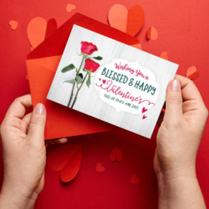 Valentinstagswünsche und Segenswünsche für Dich! K Karte