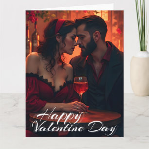 Valentinstagszauber mit romantischer Zusammengehör Karte