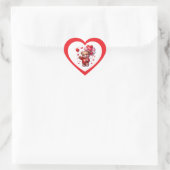 Valentinsticker Herz-Aufkleber (Tasche)