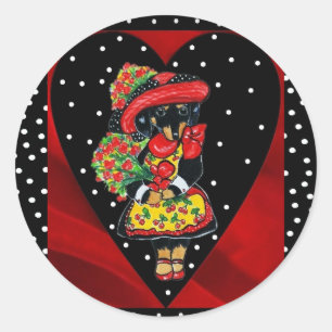 Valentinsticker Runder Aufkleber