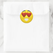 Valentinsticker Runder Aufkleber (Tasche)