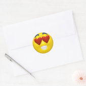 Valentinsticker Runder Aufkleber (Umschlag)