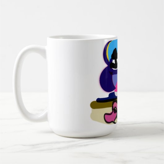 Valentinstrand Pink Flamingos Spaß Kaffeetasse (Links)