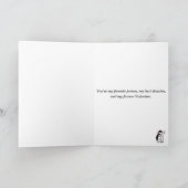 Valentinsumarmung Liebe dich Karte (Innenseite)