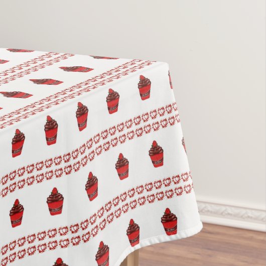 Valentintablette Cupcake Tischdecke (Beispiel)