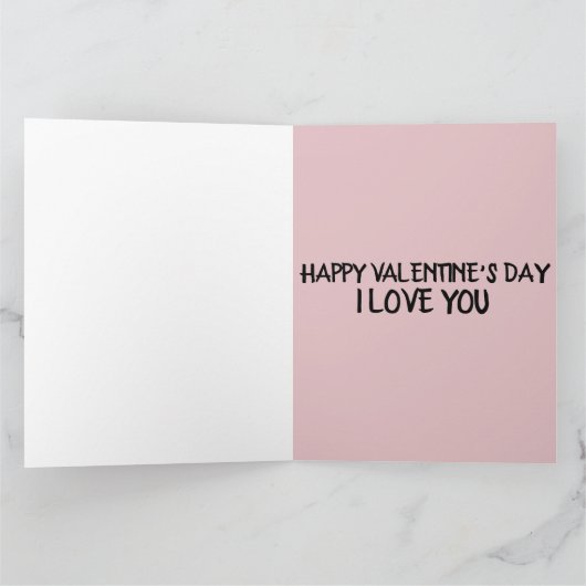 VALENTINTAG FÜR EHEFRAU- ODER HANDKARTEN KARTE (Innenseite)