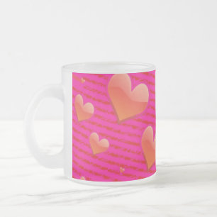 VALENTINTAG - SCHÖNE MATTIERTE GLAS - TASSE
