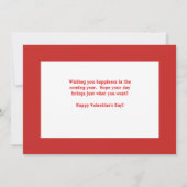 Valentintagskarte der weißen Tauben Dankeskarte (Rückseite)