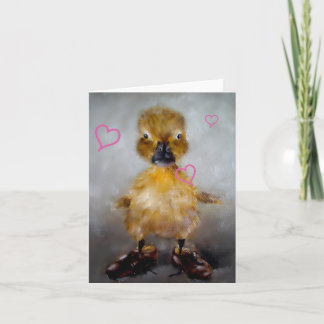 Valentintagskarte für Babyenten Feiertagskarte