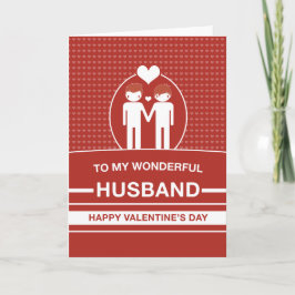 Valentintagskarte für Ehemänner Feiertagskarte