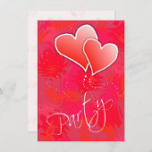 Valentintagskarte für Erwachsene Einladung (Vorne/Hinten)