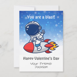 Valentintagskarte im Klassenzimmer