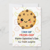 Valentintagskarte im Klassenzimmer (Vorderseite)