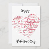 Valentintagskarten Feiertagskarte (Vorderseite)