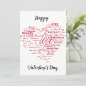 Valentintagskarten Feiertagskarte (Stehend Vorderseite)