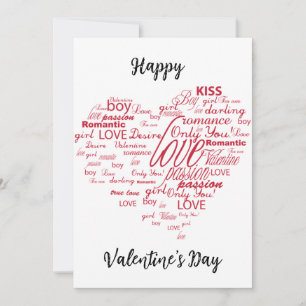 Valentintagskarten Feiertagskarte
