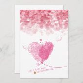 Valentintagskarten Feiertagskarte (Vorne/Hinten)