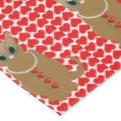 Valentintagskatze Tischdecke (Schrägansicht)