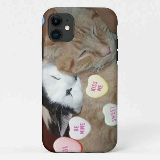 Valentintagskatzen Case-Mate iPhone Hülle (Rückseite)