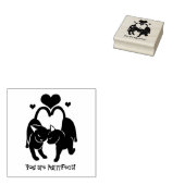 Valentintagskatzen Gummistempel (Stempel)