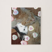 Valentintagskatzen Puzzle (Vertikal)