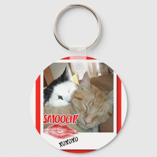 Valentintagskatzen Schlüsselanhänger (Vorderseite)