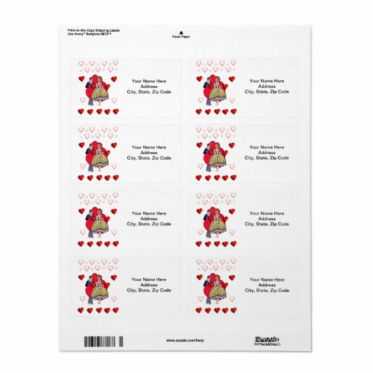 Valentintagsschilder Vintag (Vorne)