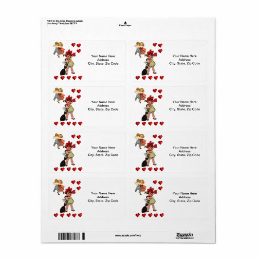 Valentintagsschilder Vintag (Vorne)