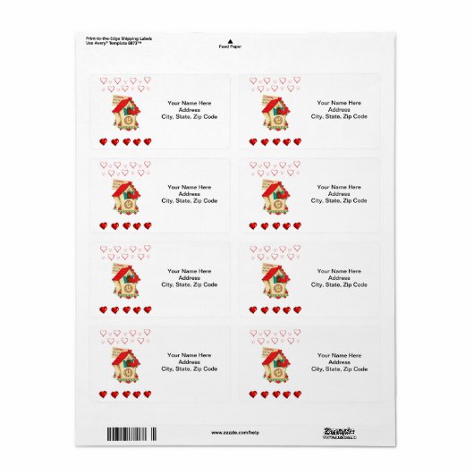 Valentintagsschilder Vintag (Vorne)