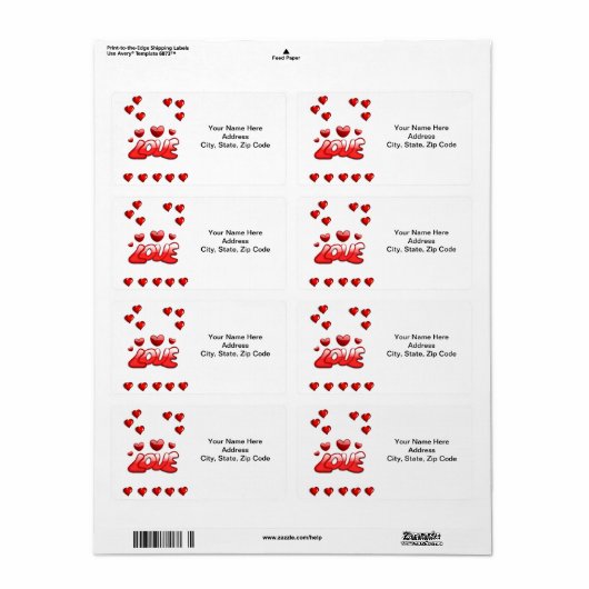 Valentintagsschilder Vintag (Vorne)