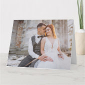 Valentintext und benutzerdefiniertes Foto Karte (Vorderseite)