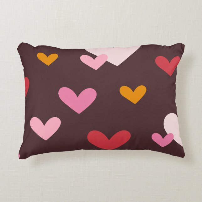 Valentinus Hearts Aflutter Dekokissen (Vorderseite)