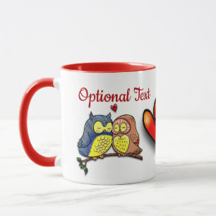 Valentinus Owls Couple Tasse