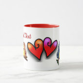 Valentinus Owls Couple Tasse (Zentrum)