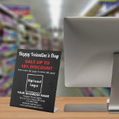 Valentinverkauf auf dem Schild "Black Pedestine"