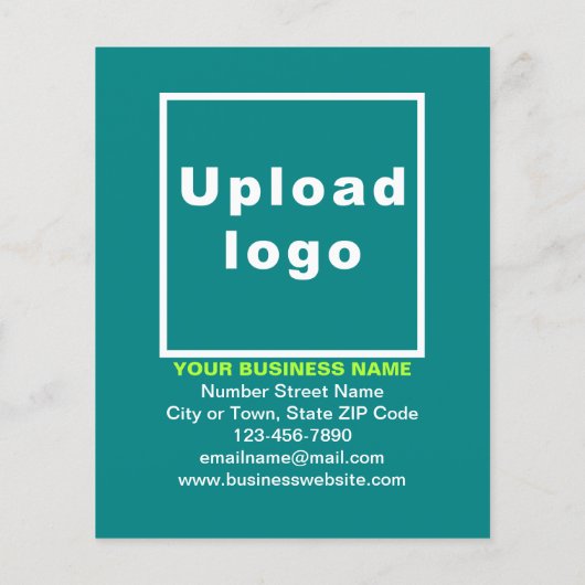 Valentinverkauf im Aquamarinen grünen Flyer (Hinten)