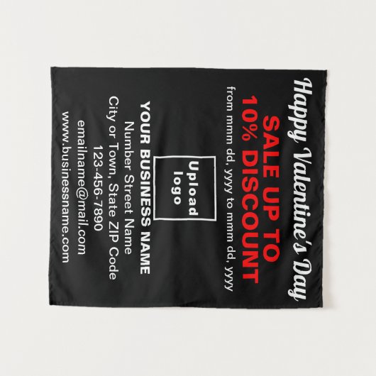 Valentinverkauf im Geschäft Wandteppich (Vorderseite (Horizontal))