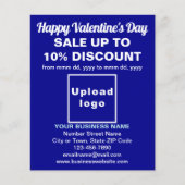 Valentinverkauf in Blauer Flyer (Vorne)