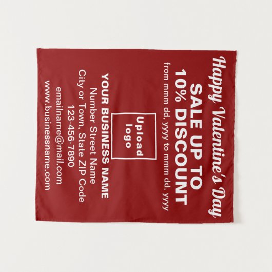 Valentinverkauf in der Wirtschaft Wandteppich (Vorderseite (Horizontal))