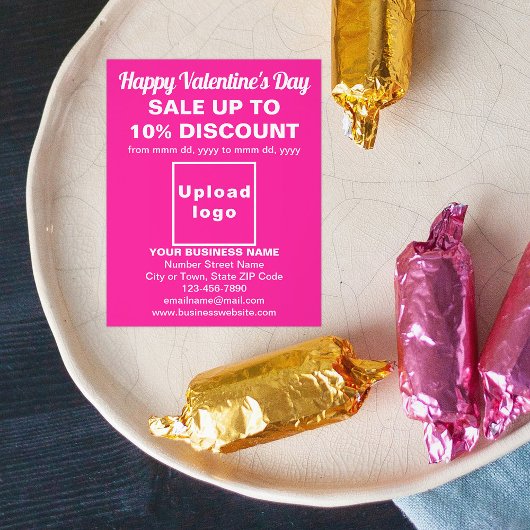 Valentinverkauf in Rosa Flyer